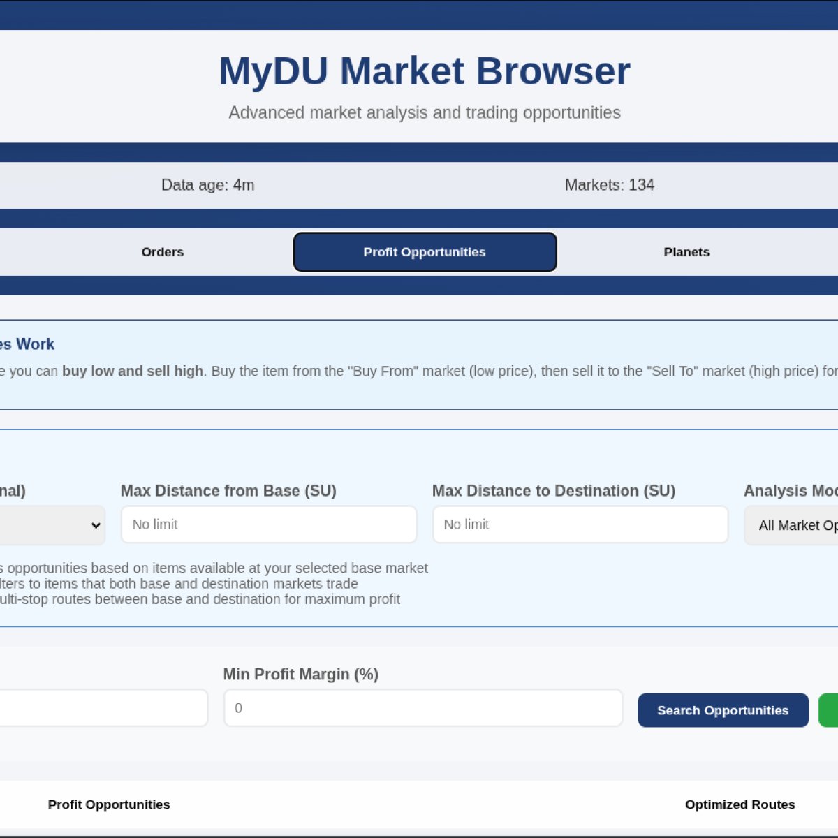 Market Browser Mod for MyDU